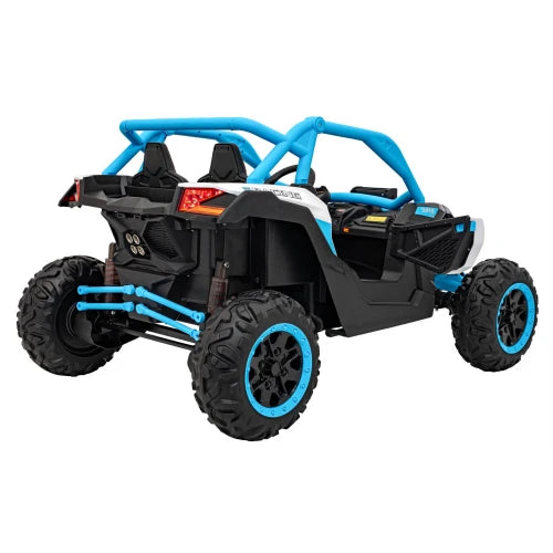 PRÉ-VENDA Carro Elétrico para Criança MAVERICK STYLE RR 4x4 24v Azul c/ RODAS DE BORRACHA & ASSENTO EM PELE