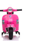 PRÉ VENDA Mini Vespa PX150 Elétrica para Crianças 6v Rosa c/ rodas de plástico