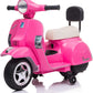 PRÉ VENDA Mini Vespa PX150 Elétrica para Crianças 6v Rosa c/ rodas de plástico