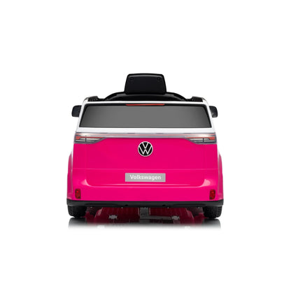 Carro elétrico para Criança Volkswagen ID Buzz Rosa c/ rodas de borracha e assento em pele
