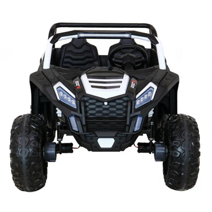 Carro Elétrico para Criança BUGGY ATV RACING 24v Branco c/ RODAS DE BORRACHA & ASSENTO EM PELE