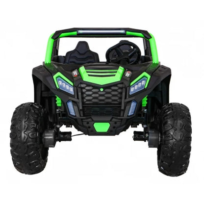Carro Elétrico para Criança BUGGY ATV RACING 24v Verde c/ RODAS DE BORRACHA & ASSENTO EM PELE