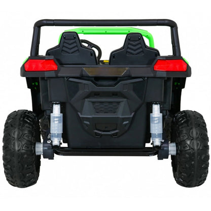 Carro Elétrico para Criança BUGGY ATV RACING 24v Verde c/ RODAS DE BORRACHA & ASSENTO EM PELE