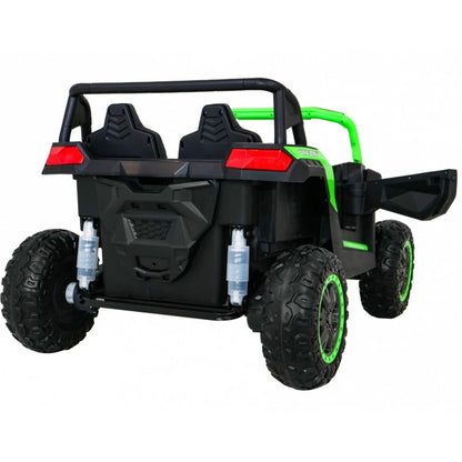 Carro Elétrico para Criança BUGGY ATV RACING 24v Verde c/ RODAS DE BORRACHA & ASSENTO EM PELE