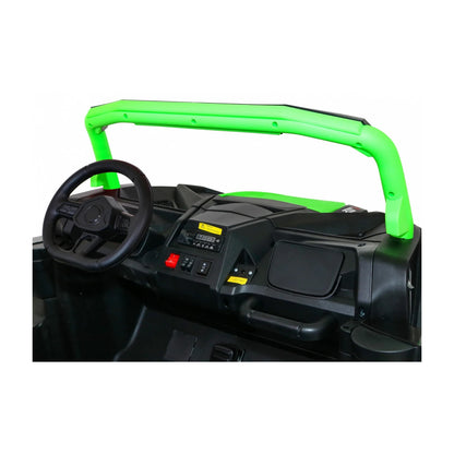 Carro Elétrico para Criança BUGGY ATV RACING 24v Verde c/ RODAS DE BORRACHA & ASSENTO EM PELE