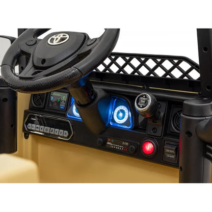 Carro Elétrico para Criança TOYOTA FJ CRUISER 12v 4X4 Camel c/ RODAS DE BORRACHA & ASSENTO EM PELE
