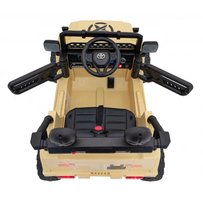 Carro Elétrico para Criança TOYOTA FJ CRUISER 12v 4X4 Camel c/ RODAS DE BORRACHA & ASSENTO EM PELE