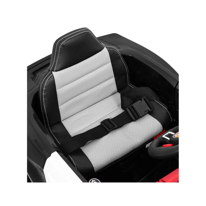 Carro Elétrico para Criança Policia 12V c/ RODAS DE BORRACHA & ASSENTO EM PELE