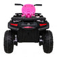 Mota Elétrica para Criança QUAD XT 24v Rosa c/ RODAS DE BORRACHA & ASSENTO EM PELE