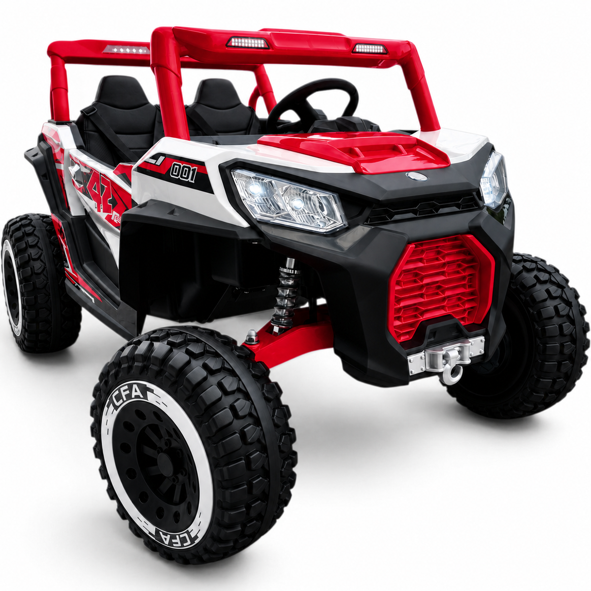 Buggy Pulsating 4x4 24V Vermelho – carro elétrico para criança (vista 11)