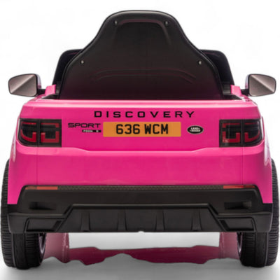 Carro Elétrico para Criança RANGE ROVER DISCOVERY 12v Rosa c/ RODAS DE BORRACHA & ASSENTO EM PELE