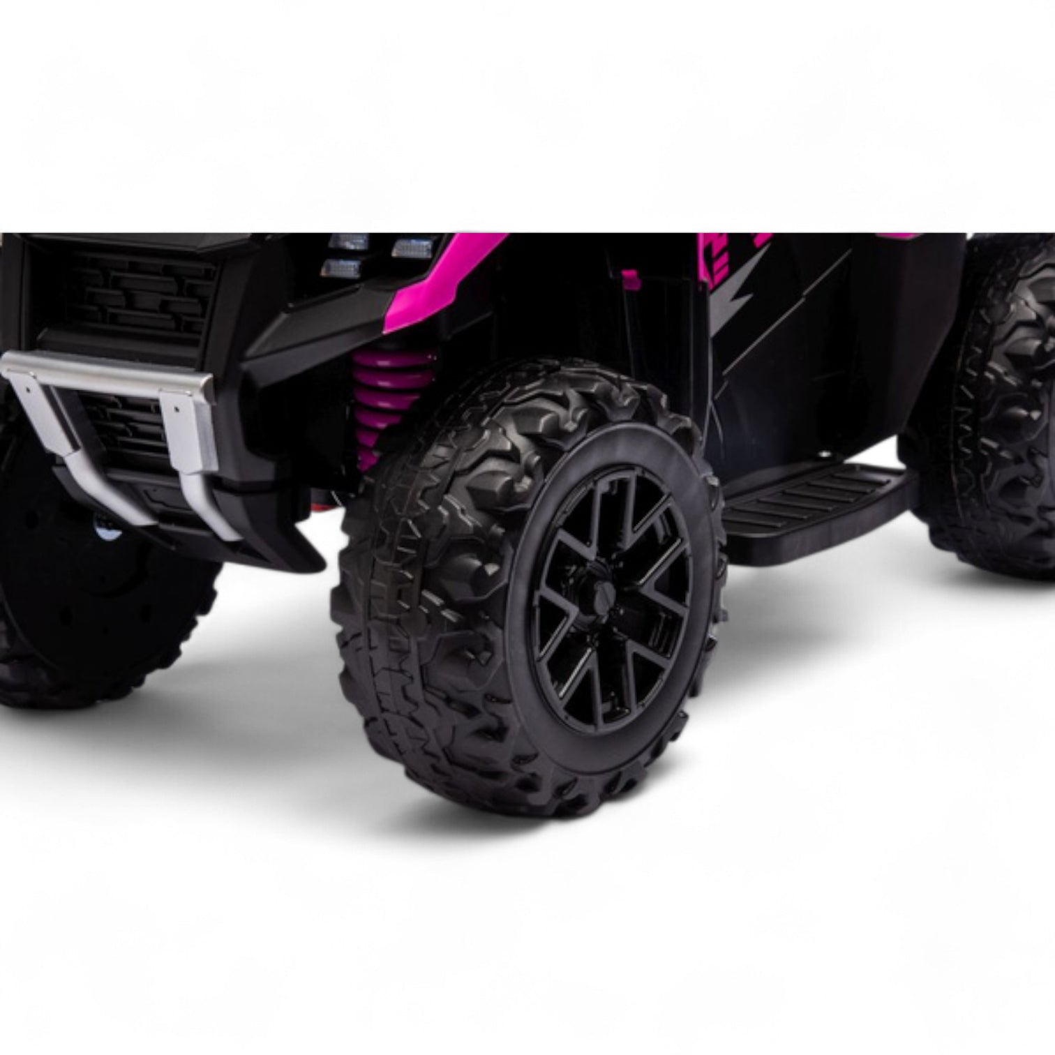 Mini Moto 4 Elétrica para Crianças LITTLE EXPLORER 6v Rosa c/ RODAS DE BORRACHA