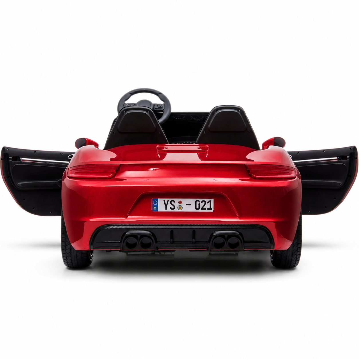 Carro elétrico para Criança PERFECTA XXL 24v Motor Brushless 180w 15km/h Vermelho Metalizado c/ RODAS DE BORRACHA & ASSENTO EM PELE