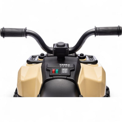 Mini Moto 4 Elétrica para Crianças LITTLE EXPLORER 6v Khaki c/ RODAS DE BORRACHA