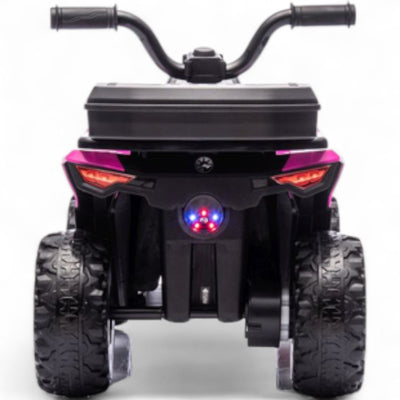 Mini Moto 4 Elétrica para Crianças LITTLE EXPLORER 6v Rosa c/ RODAS DE BORRACHA