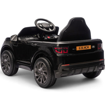 Carro Elétrico para Criança RANGE ROVER DISCOVERY 12v Preto c/ RODAS DE BORRACHA & ASSENTO EM PELE