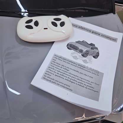 Carro Elétrico para Criança AUDI RS6 12v BATERIA DE LÍTIO Cinza c/ RODAS DE BORRACHA & ASSENTO EM PELE