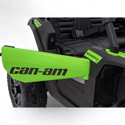 Carro Elétrico para Criança CAN-AM MAVERICK 4x4 24v Verde c/ RODAS DE BORRACHA & ASSENTO EM PELE