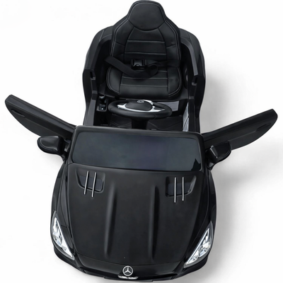 Carro Elétrico para Criança MERCEDES SL500 12V Preto c/ RODAS DE BORRACHA & ASSENTO EM PELE