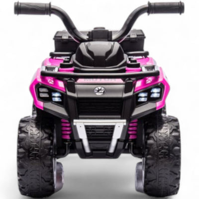 Mini Moto 4 Elétrica para Crianças LITTLE EXPLORER 6v Rosa c/ RODAS DE BORRACHA