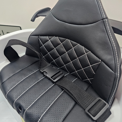 Carro Elétrico para Criança MERCEDES GTR MINI 12v BATERIA DE LITIO Branco c/ RODAS DE BORRACHA & ASSENTO EM PELE