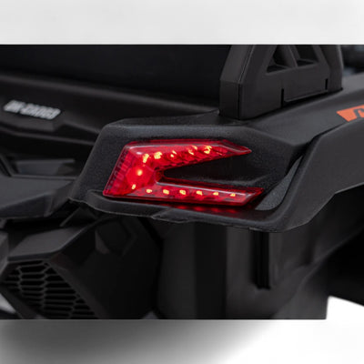 Carro Elétrico para Criança CAN-AM MAVERICK 4x4 24v Laranja c/ RODAS DE BORRACHA & ASSENTO EM PELE