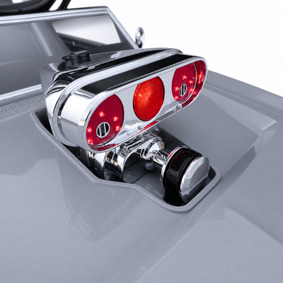 Carro Elétrico para Criança DODGE CHARGER 24v Cinza c/ RODAS DE BORRACHA & ASSENTO EM PELE