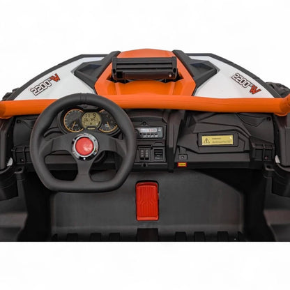 Carro Elétrico para Criança MAVERICK STYLE RR 4x4 24v Laranja c/ RODAS DE BORRACHA & ASSENTO EM PELE