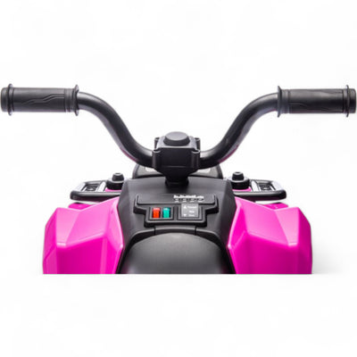 Mini Moto 4 Elétrica para Crianças LITTLE EXPLORER 6v Rosa c/ RODAS DE BORRACHA