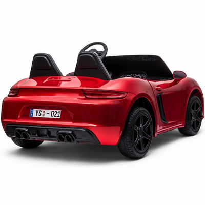 Carro elétrico para Criança PERFECTA XXL 24v Motor Brushless 180w 15km/h Vermelho Metalizado c/ RODAS DE BORRACHA & ASSENTO EM PELE