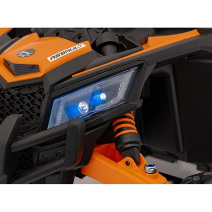 Carro Elétrico para Criança MAVERICK STYLE 4x4 12v Laranja c/ RODAS DE BORRACHA & ASSENTO EM PELE