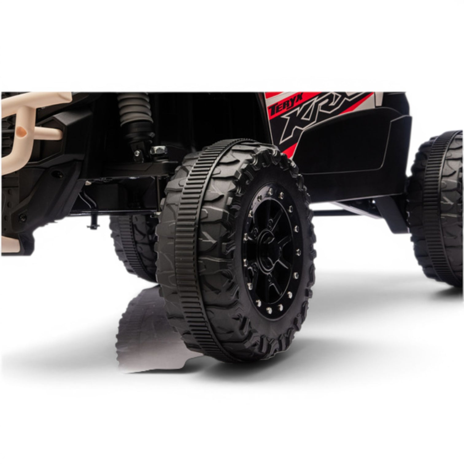 Carro Elétrico para criança KAWASAKI 24V Khaki c/ RODAS DE BORRACHA & ASSENTO EM PELE