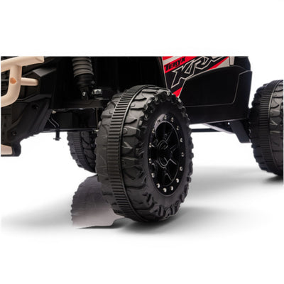 Carro Elétrico para criança KAWASAKI 24V Khaki c/ RODAS DE BORRACHA & ASSENTO EM PELE
