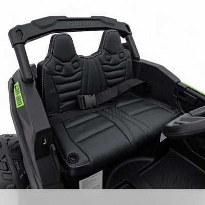 Carro Elétrico para Criança CAN-AM MAVERICK 4x4 24v Verde c/ RODAS DE BORRACHA & ASSENTO EM PELE