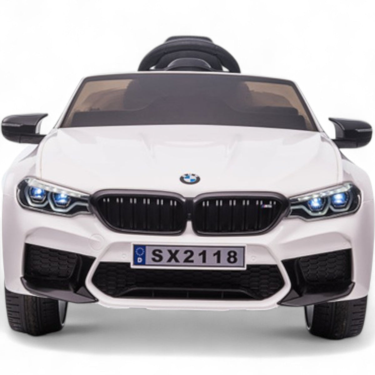 BMW M5 Drift 24V Branco – carro elétrico para criança (vista 4)