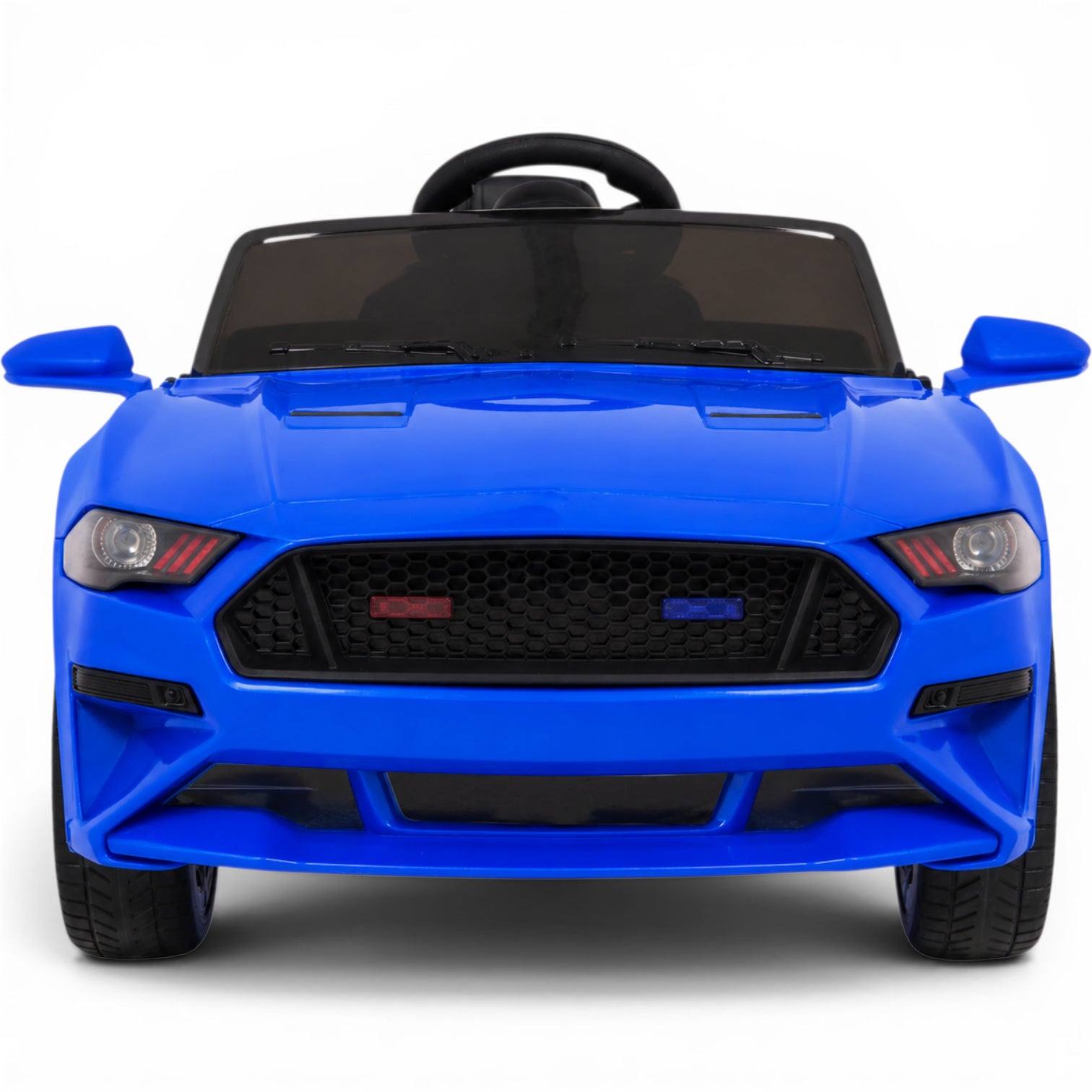 Carro Elétrico para Criança GT Style Azul Metalizado 12v c/ RODAS DE BORRACHA & ASSENTO EM PELE