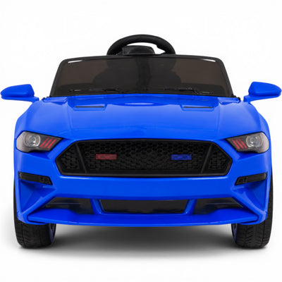 Carro Elétrico para Criança GT Style Azul Metalizado 12v c/ RODAS DE BORRACHA & ASSENTO EM PELE