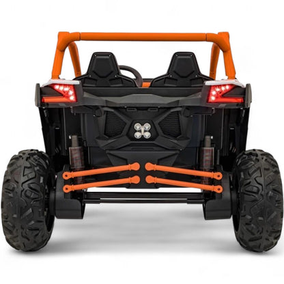 Carro Elétrico para Criança MAVERICK STYLE RR 4x4 24v Laranja c/ RODAS DE BORRACHA & ASSENTO EM PELE