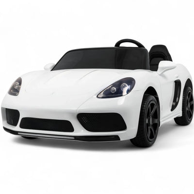 Carro elétrico para Criança PERFECTA XXL 24v Motor Brushless 180w 15km/h Branco c/ RODAS DE BORRACHA & ASSENTO EM PELE