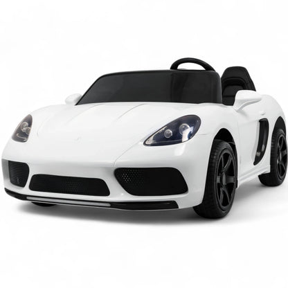 Carro elétrico para Criança Perfecta XXL 24v Motor Brushless 180w 15km/h Branco c/ rodas de borracha e assento em pele