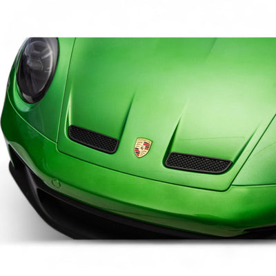 Carro Elétrico para Criança PORSCHE 911 GT3 24v 4x4 XXL Verde Metalizado c/ MP4, RODAS DE BORRACHA & ASSENTO EM PELE E VELUDO
