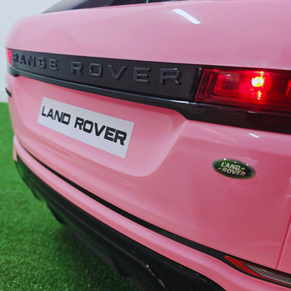 Carro Elétrico para Criança RANGE ROVER EVOQUE 12v Rosa c/ RODAS DE BORRACHA & ASSENTO EM PELE