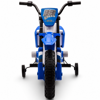 Mota Elétrica para Criança CROSS BLAZE 12v Azul c/ RODAS DE BORRACHA