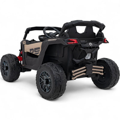 Carro Elétrico para Criança CAN-AM MAVERICK 4x4 24v Khaki c/ RODAS DE BORRACHA & ASSENTO EM PELE