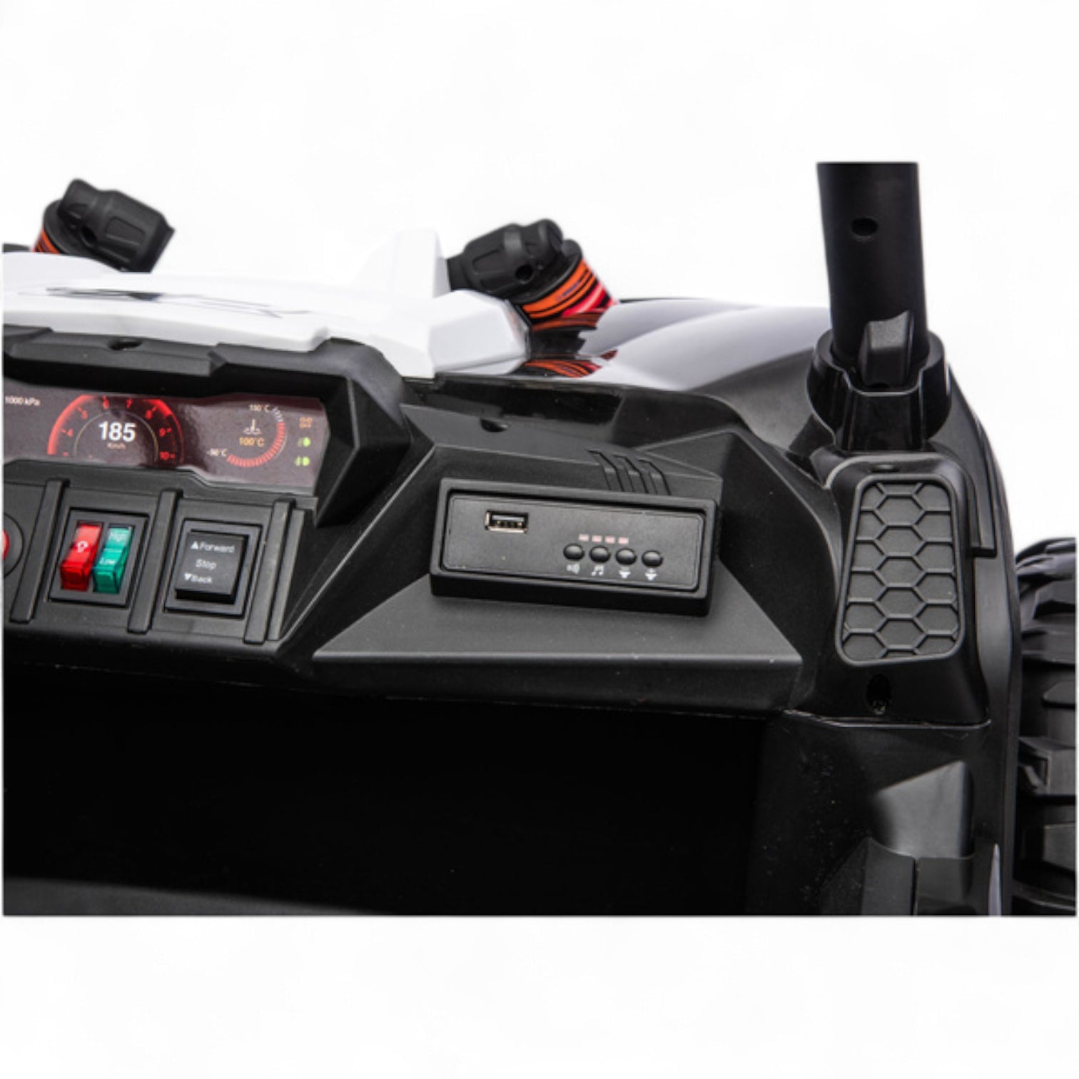 Carro Elétrico para Criança BUGGY TURBO SPORT 4x4 24v Preto c/ RODAS DE BORRACHA & ASSENTO EM PELE