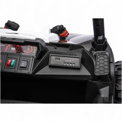Carro Elétrico para Criança BUGGY TURBO SPORT 4x4 24v Preto c/ RODAS DE BORRACHA & ASSENTO EM PELE