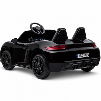 Carro elétrico para Criança PERFECTA XXL 24v Motor Brushless 180w 15km/h Preto Metalizado c/ RODAS DE BORRACHA & ASSENTO EM PELE
