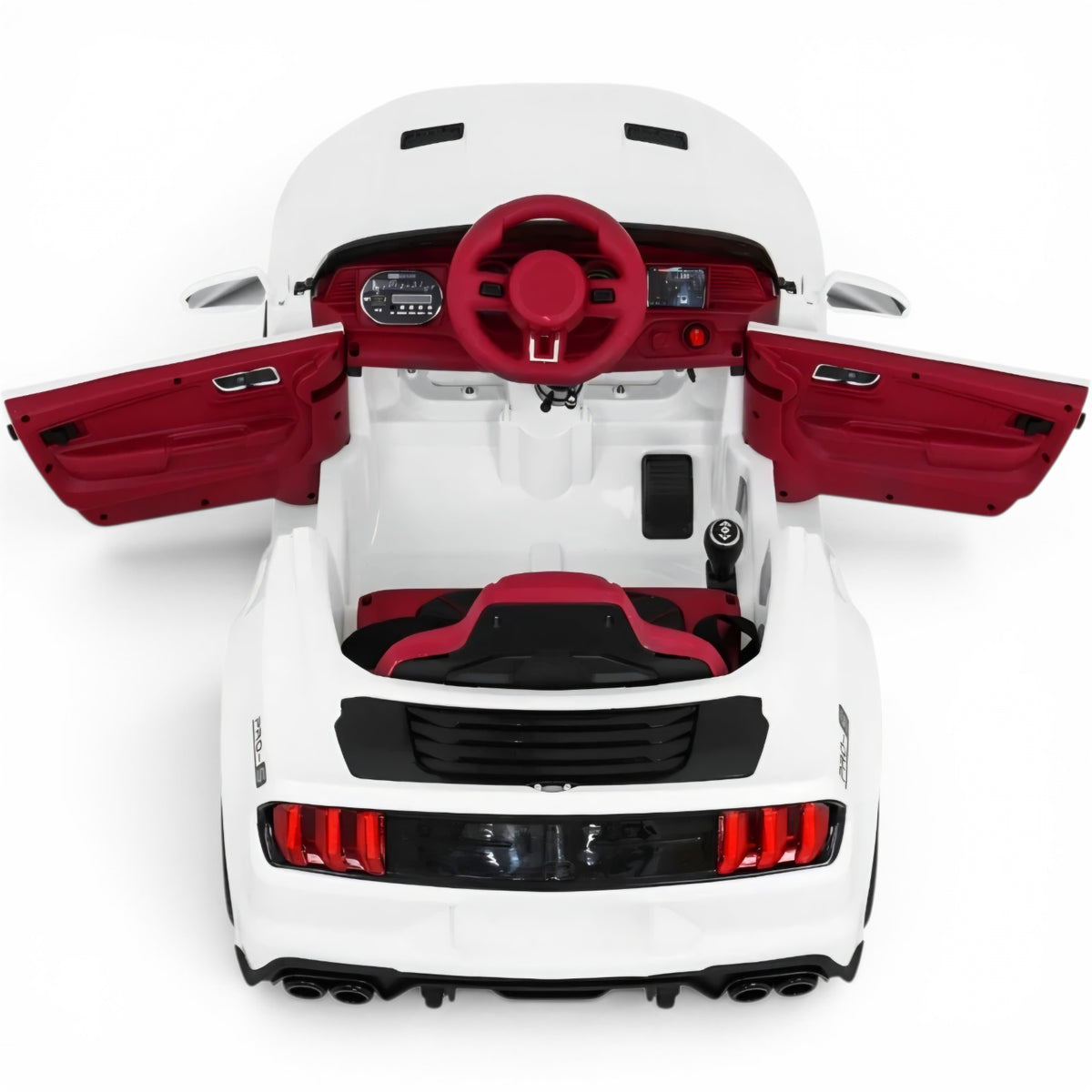 GT Style 12V Branco – carro elétrico para criança (vista 6)