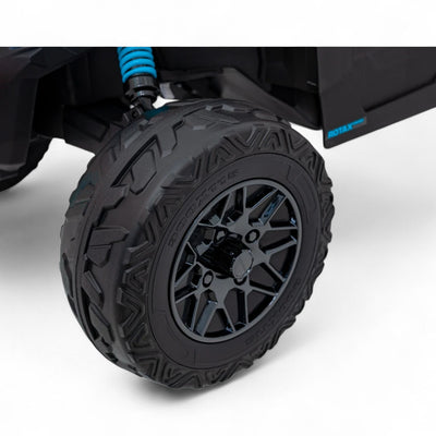 Carro Elétrico para Criança CAN-AM MAVERICK 4x4 24v Azul c/ RODAS DE BORRACHA & ASSENTO EM PELE
