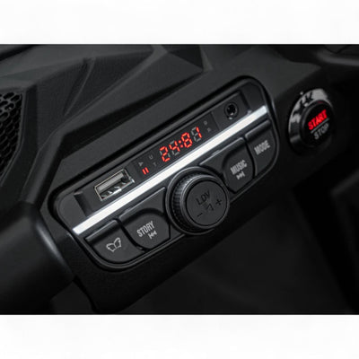 Carro Elétrico para Criança CAN-AM MAVERICK 4x4 24v Azul c/ RODAS DE BORRACHA & ASSENTO EM PELE